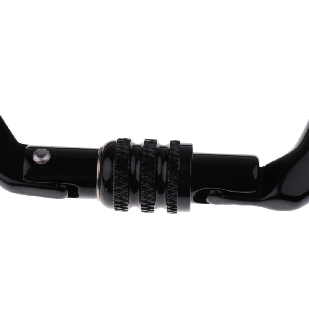 Carabiner Locking D - 28KN Screw Locking Climbing Carabiner Aluminum