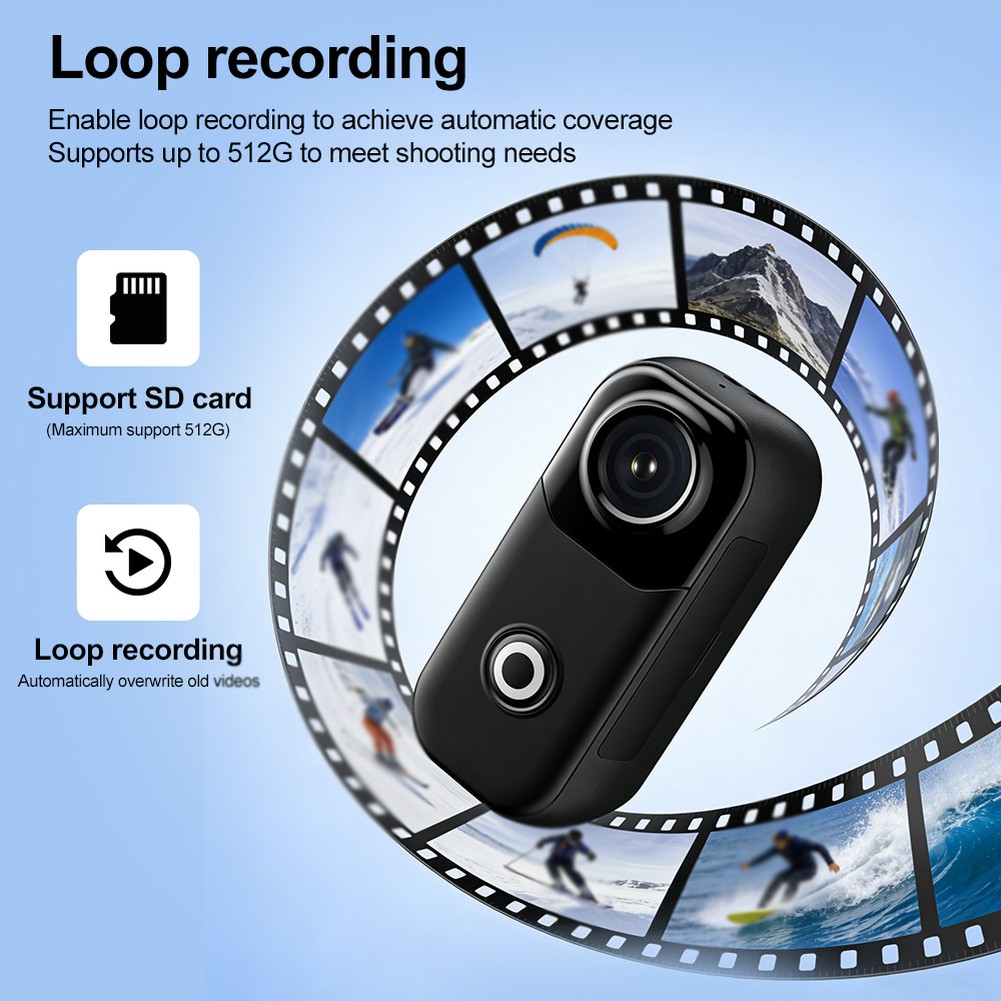 Outdoor Adventure Video - 4K Thumb Action Camera Video Recorder