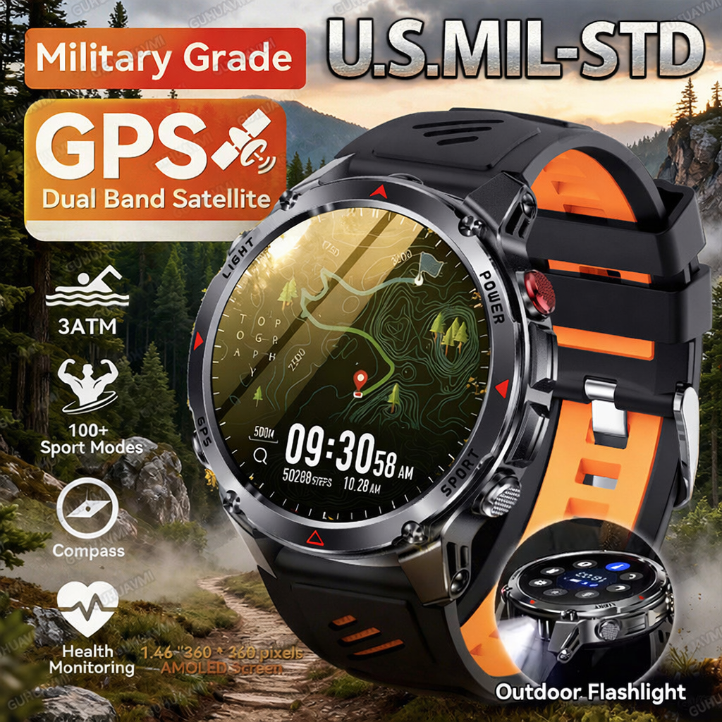 Outdoor Adventure Watches - 2026 New Outdoor Military GPS Smart