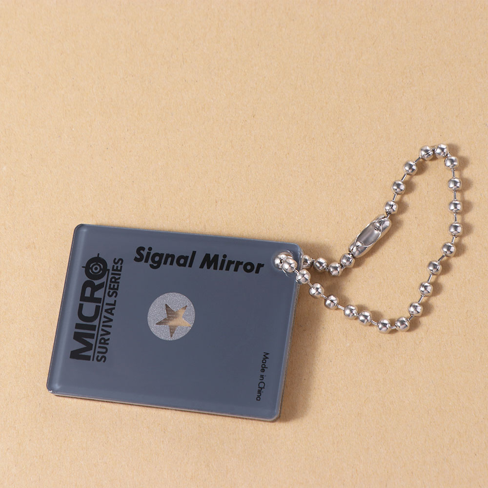 Signal Mirror Rescue - Portable Reflective Outdoor Signal Mirror Multifunction
