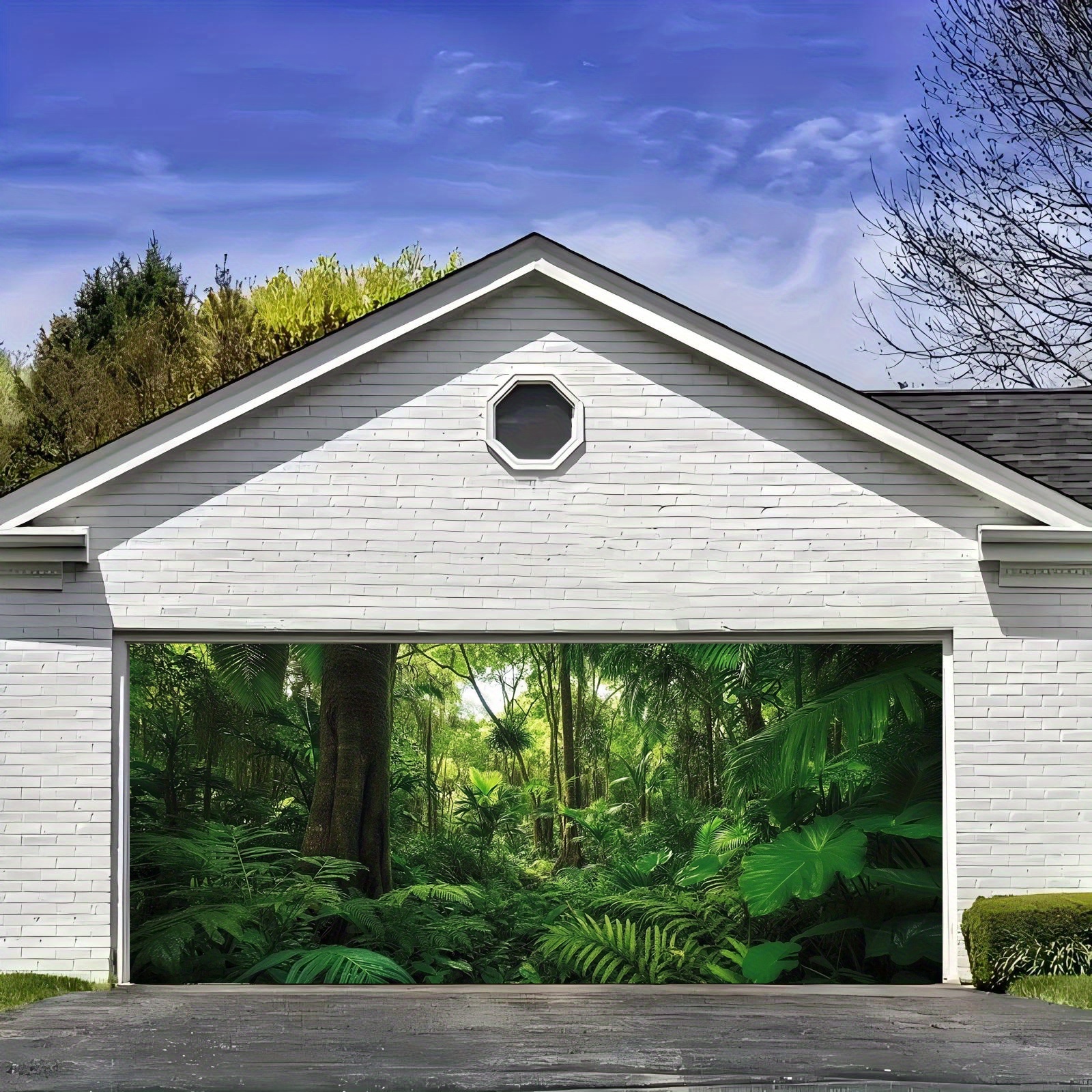 Outdoor Adventure Birthday Party - 2D gate flag jungle adventure garage