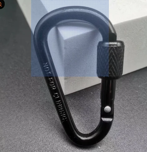 Carabiner Locking D - D-Shaped Locking Carabiner Keychain, Aluminum Backpack