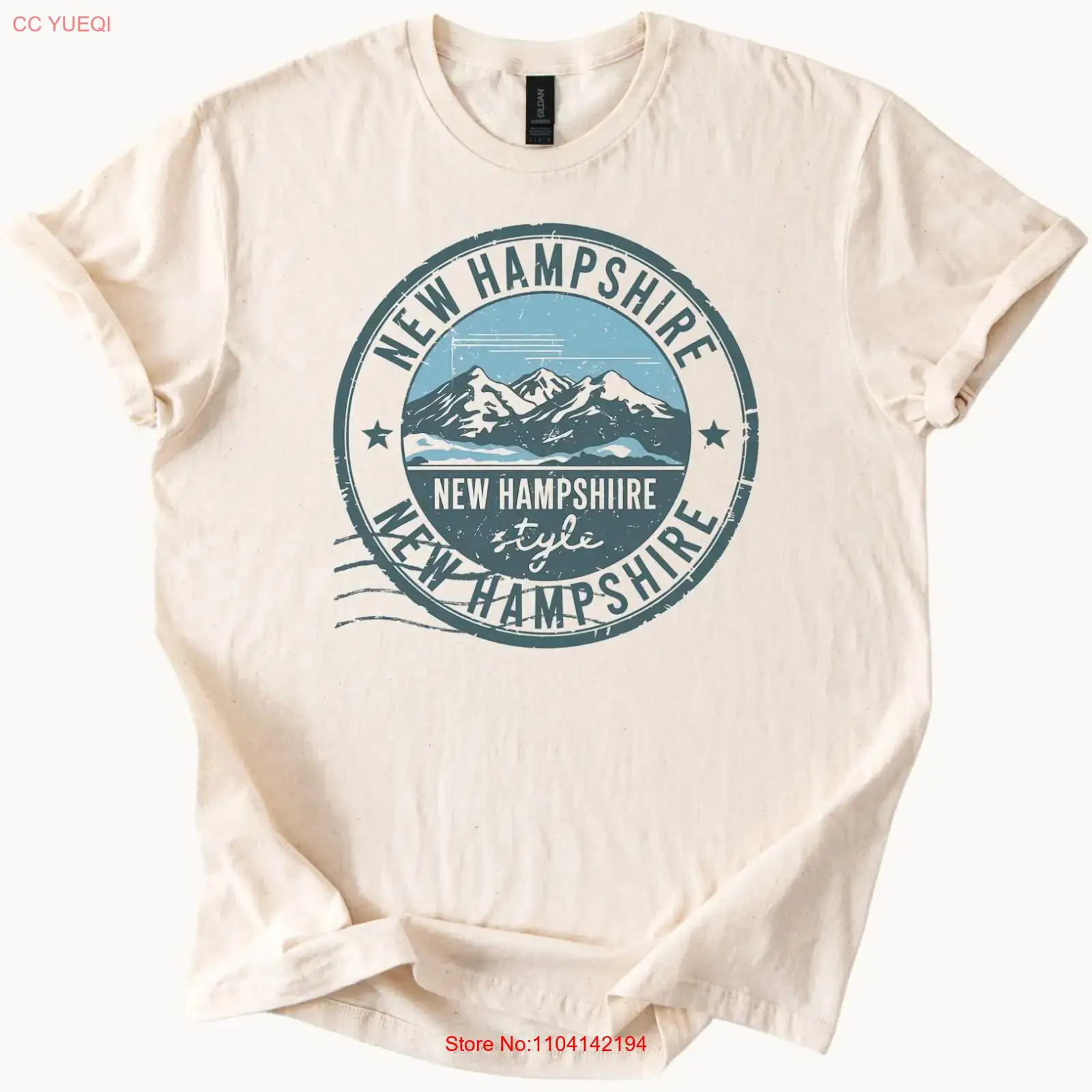 Outdoor Adventure Wear - New Hampshire Mountain T Shirt Outdoor