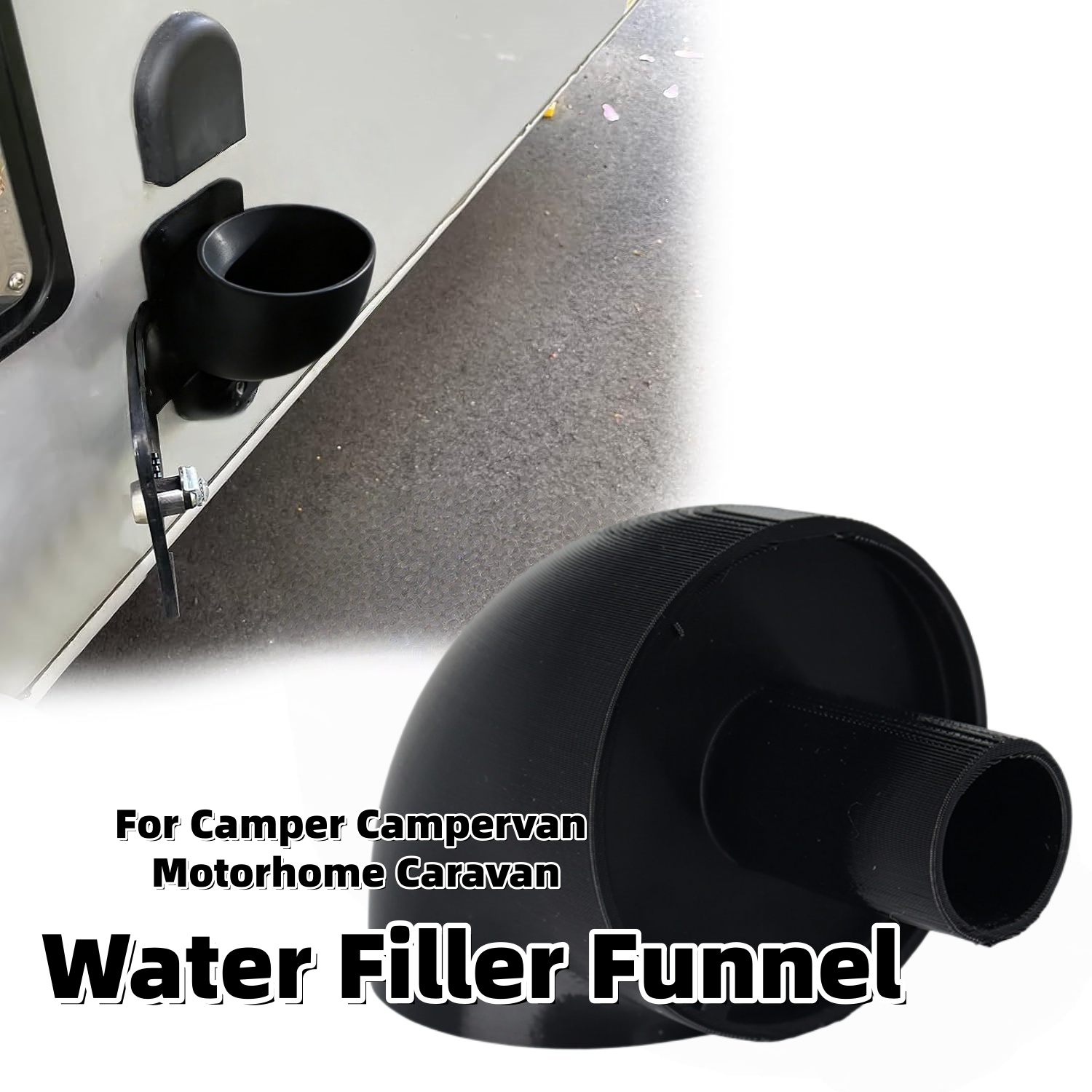 Outdoor Adventures - RV Water Filler Funnel Camping Fresh