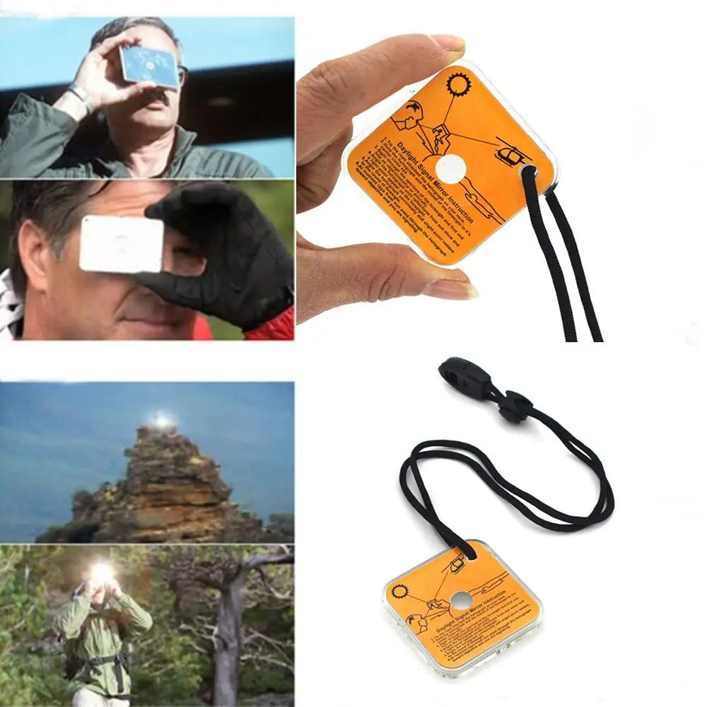 Outdoor Survival Reflective Si - Signal Mirror Rescue ulasan dan harga