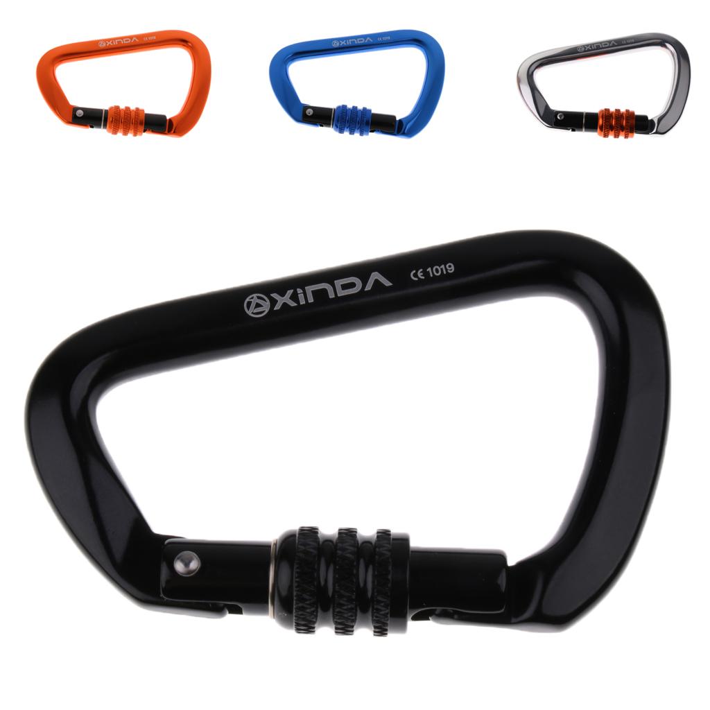 28KN Screw Locking Climbing Ca - Carabiner Locking D ulasan dan harga
