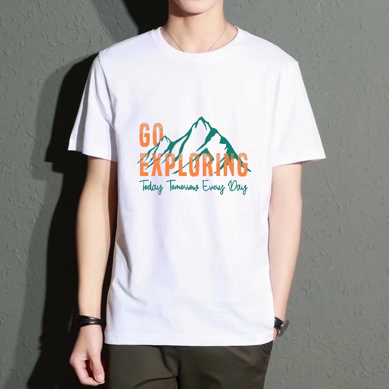 Men's Black Round-Neck Short-S - Outdoor Adventure Wear ulasan dan harga