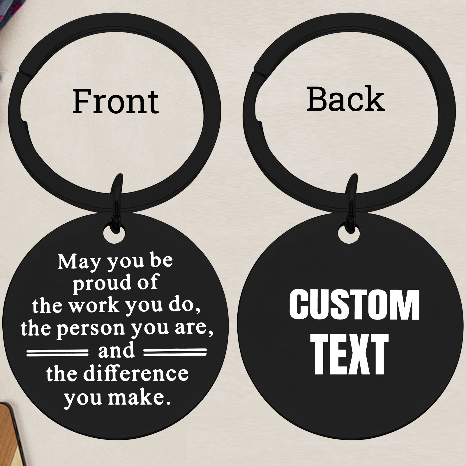 Custom Black Round Keychain, M - Outdoor Adventure Birthday Party ulasan dan harga