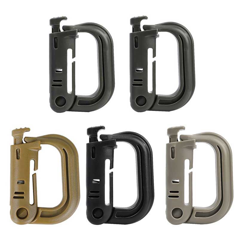 5PCS Grimloc Molle Carabiner D - Carabiner Locking D ulasan dan harga