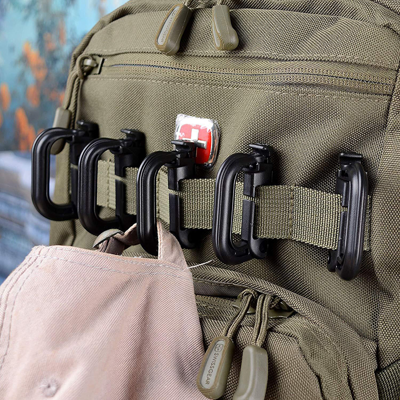 5PCS Grimloc Molle Carabiner D - Carabiner Locking D ulasan dan harga