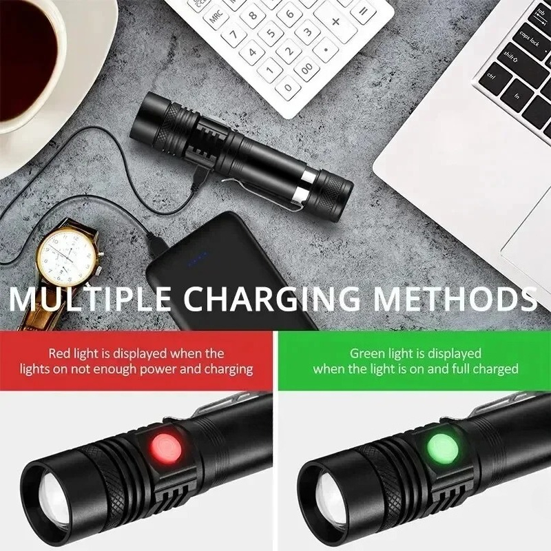 Rechargeable T6 Handheld Flash - Outdoor Adventure Hunt ulasan dan harga