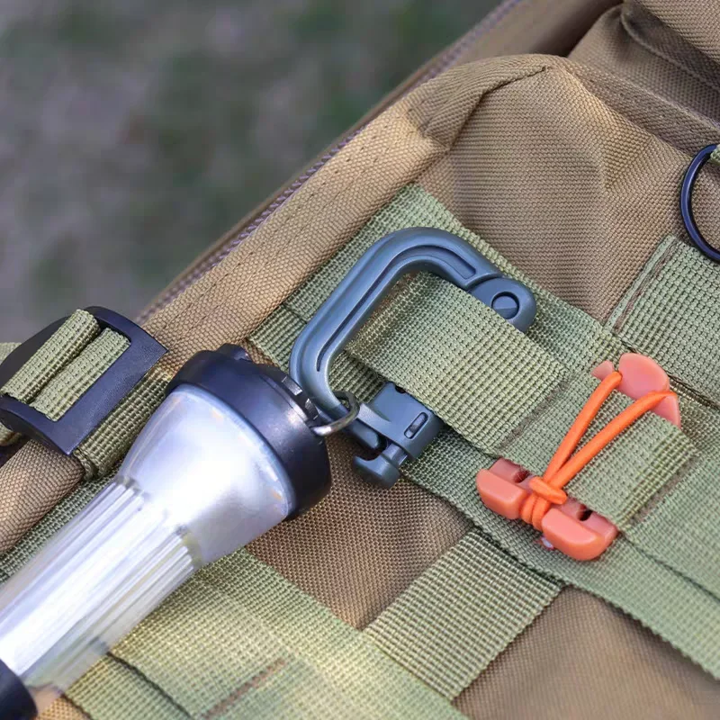 10Pcs Outdoor Plastic D-Ring T - Carabiner Locking D ulasan dan harga