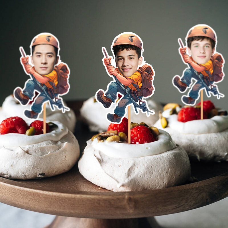 12/24pcs Custom Mountain Climb - Outdoor Adventure Birthday Party ulasan dan harga