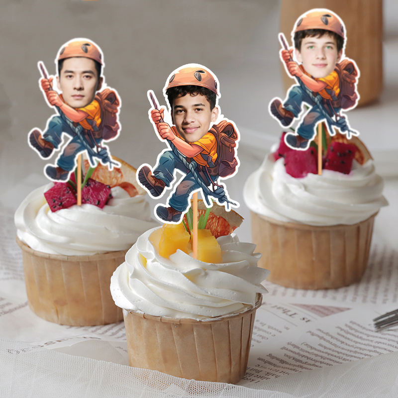 12/24pcs Custom Mountain Climb - Outdoor Adventure Birthday Party ulasan dan harga