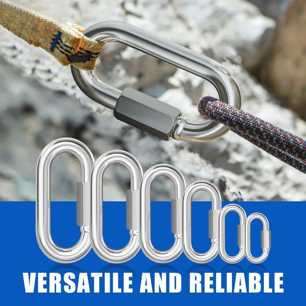New 304 Stainless Steel Quick  - Carabiner Locking D ulasan dan harga