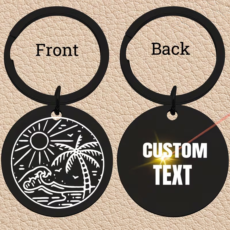 Customizable Black Round Keych - Outdoor Adventure Birthday Party ulasan dan harga