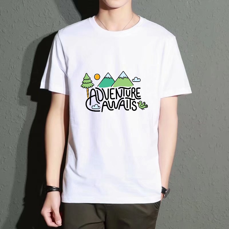 Men's Black Round-Neck Short-S - Outdoor Adventure Wear ulasan dan harga