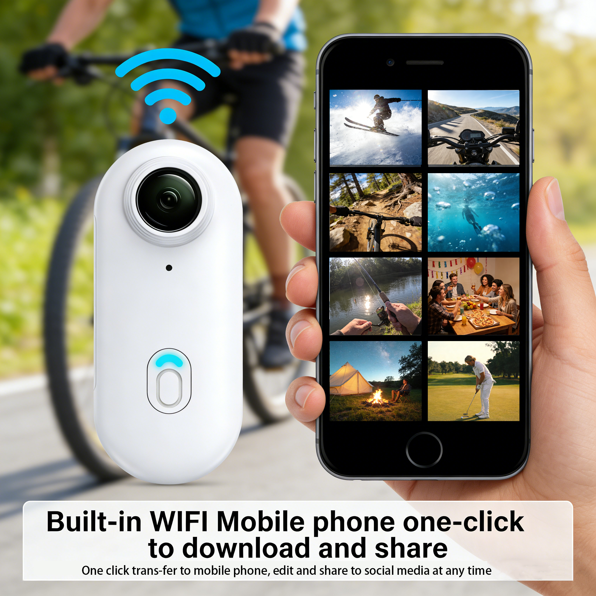4K Ultra HD Anti Shake Action  - Outdoor Adventure Video ulasan dan harga