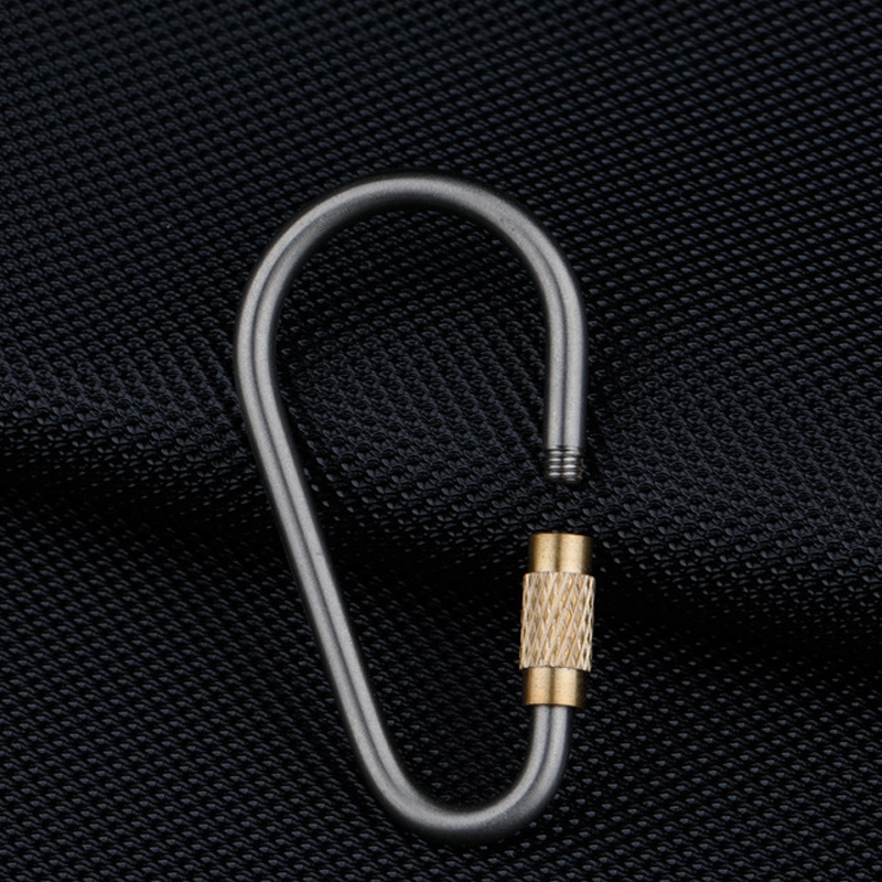 Titanium Alloy Carabiner with  - Carabiner Locking D ulasan dan harga