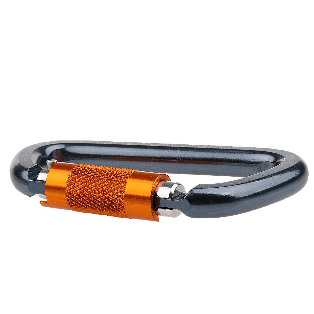 Metal Carabiner Outdoor Hiking - Carabiner Locking D ulasan dan harga