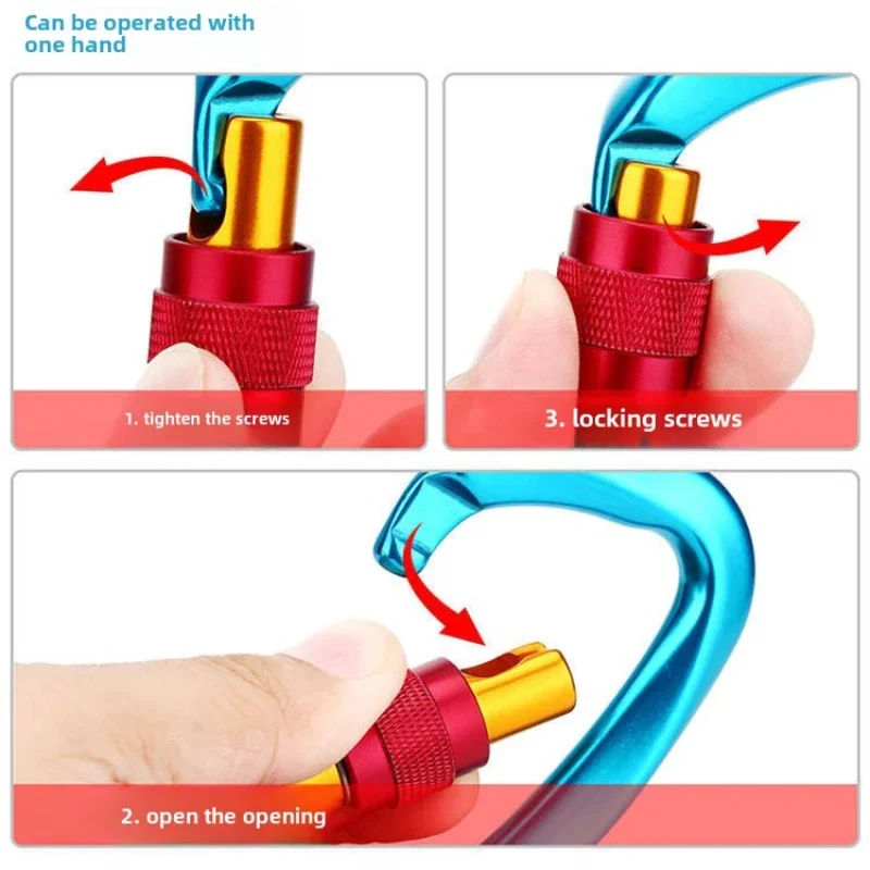 Outdoor 25KN Professional Clim - Carabiner Locking D ulasan dan harga