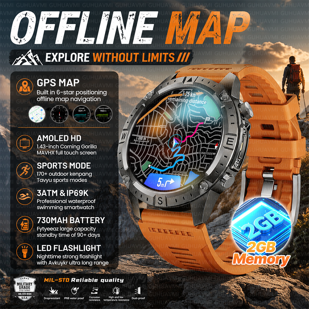 New Men Outdoor Adventure GPS  - Outdoor Adventure Watches ulasan dan harga