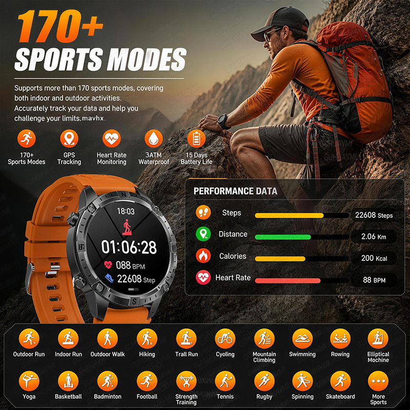 New Men Outdoor Adventure GPS  - Outdoor Adventure Watches ulasan dan harga