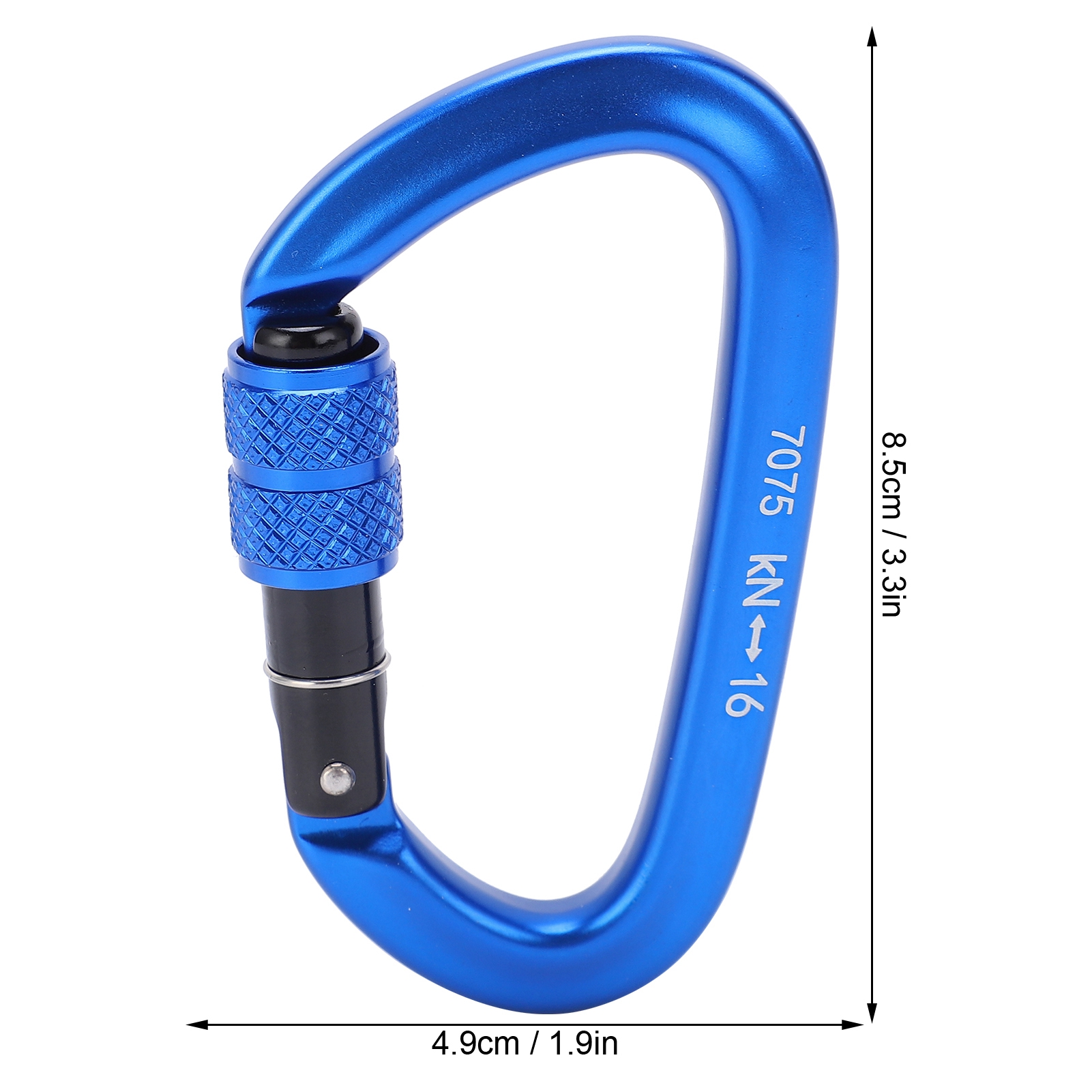 16KN Aluminum Alloy Screwgate  - Carabiner Locking D ulasan dan harga