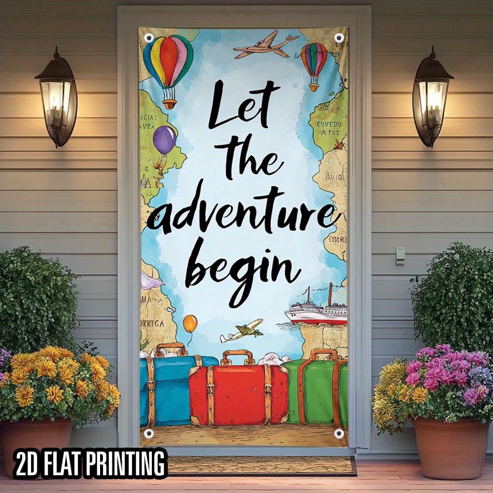 2D door curtain, 1 piece. An o - Outdoor Adventure Birthday Party ulasan dan harga