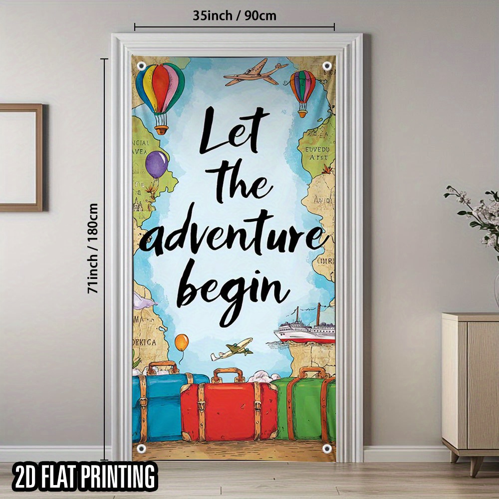 2D door curtain, 1 piece. An o - Outdoor Adventure Birthday Party ulasan dan harga