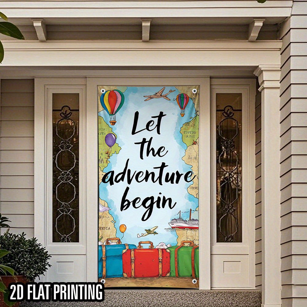 2D door curtain, 1 piece. An o - Outdoor Adventure Birthday Party ulasan dan harga