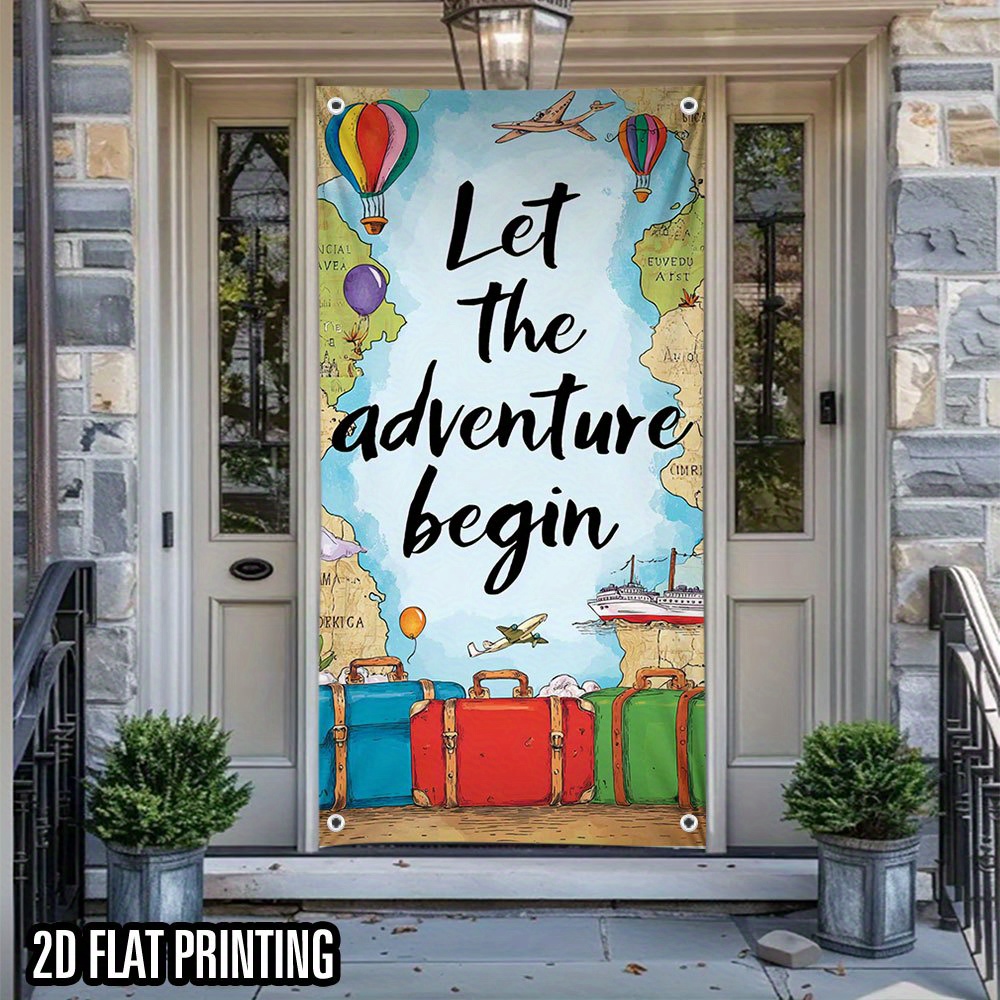 2D door curtain, 1 piece. An o - Outdoor Adventure Birthday Party ulasan dan harga