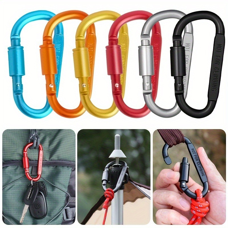 1/4pcs Aluminum Alloy Carabine - Carabiner Locking D ulasan dan harga