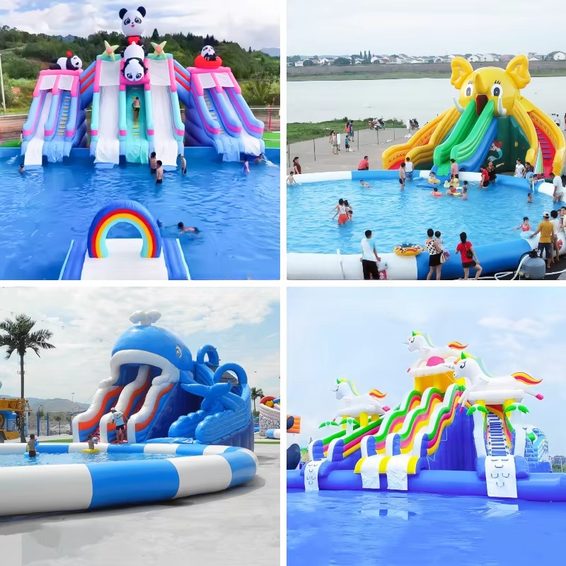 Inflatable Water Slide Park wi - Outdoor Adventure Center ulasan dan harga