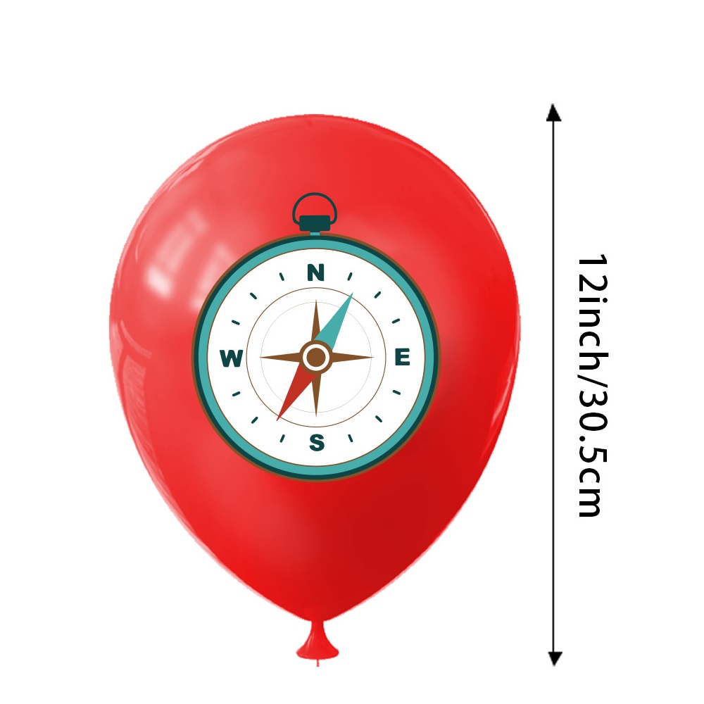 9pcs Happy Camping Balloon, Ou - Outdoor Adventure Birthday Party ulasan dan harga