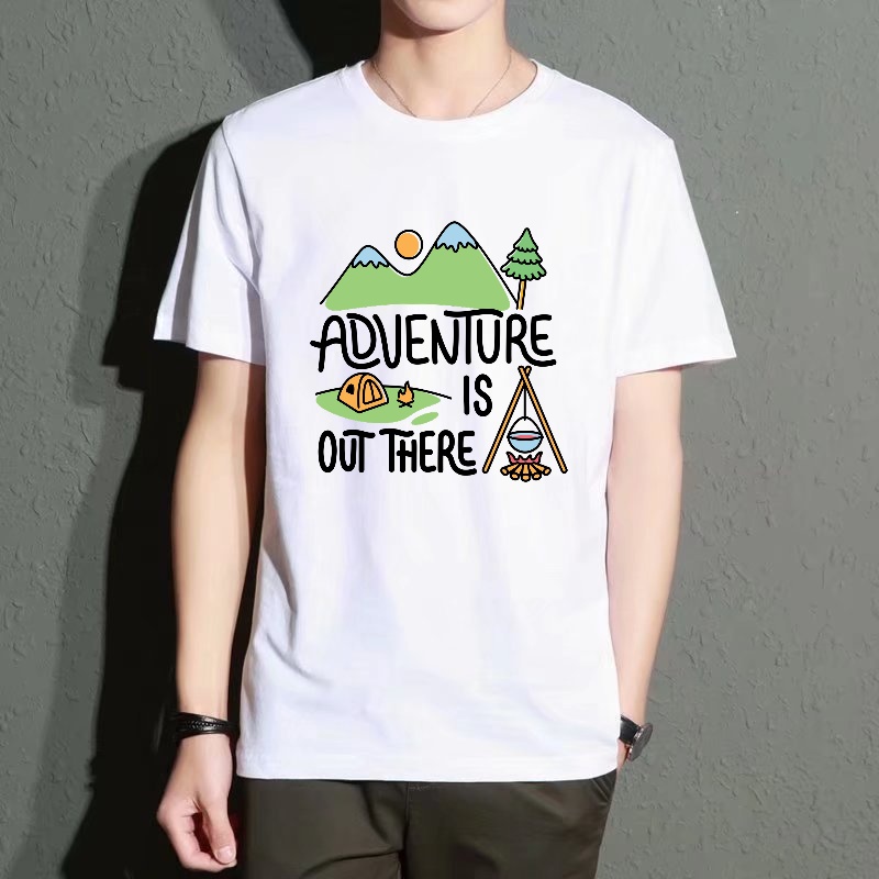 Men's Black Round-Neck Short-S - Outdoor Adventure Wear ulasan dan harga