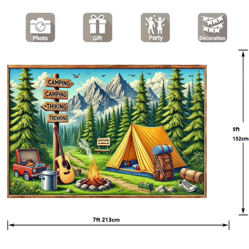 1 camping and outdoor adventur - Outdoor Adventure Birthday Party ulasan dan harga