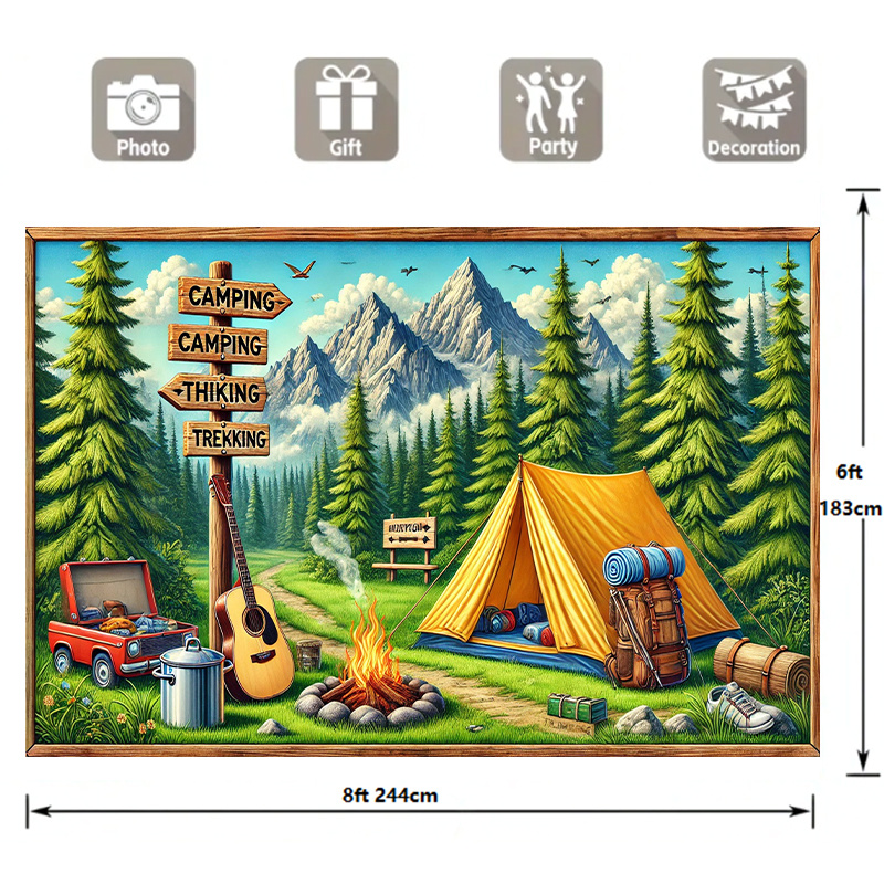 1 camping and outdoor adventur - Outdoor Adventure Birthday Party ulasan dan harga