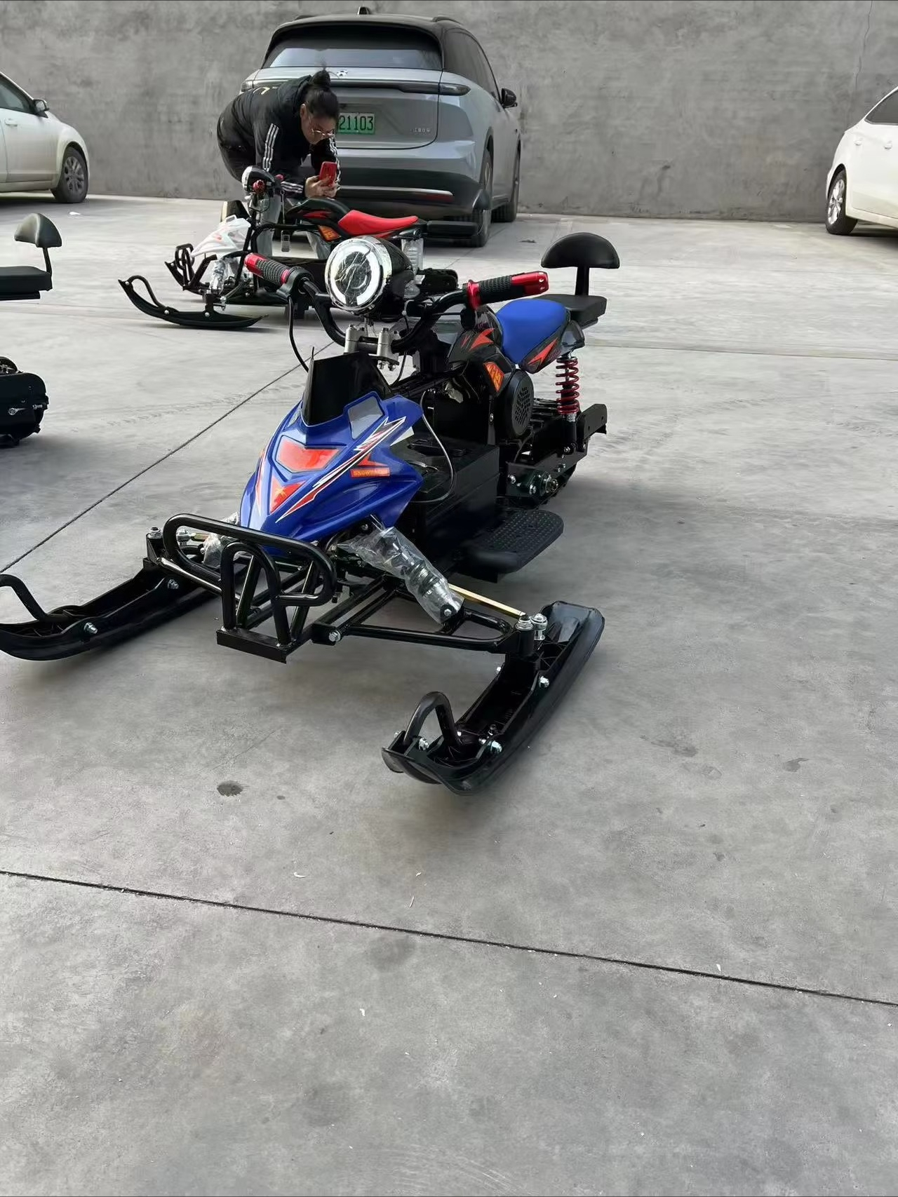 500W Electric Snowmobile for O - Outdoor Adventures ulasan dan harga
