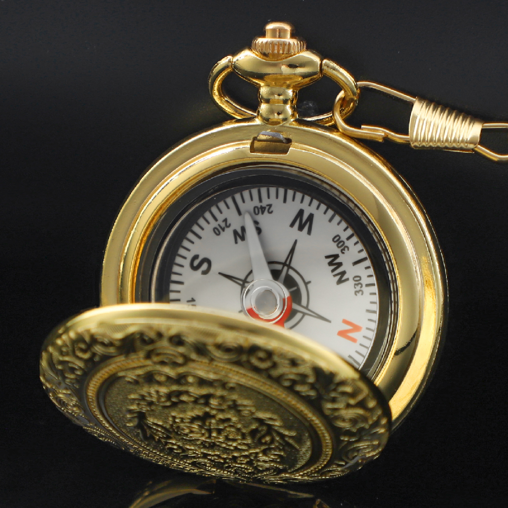 Retro Golden Design Compass Po - Outdoor Adventure Watches ulasan dan harga