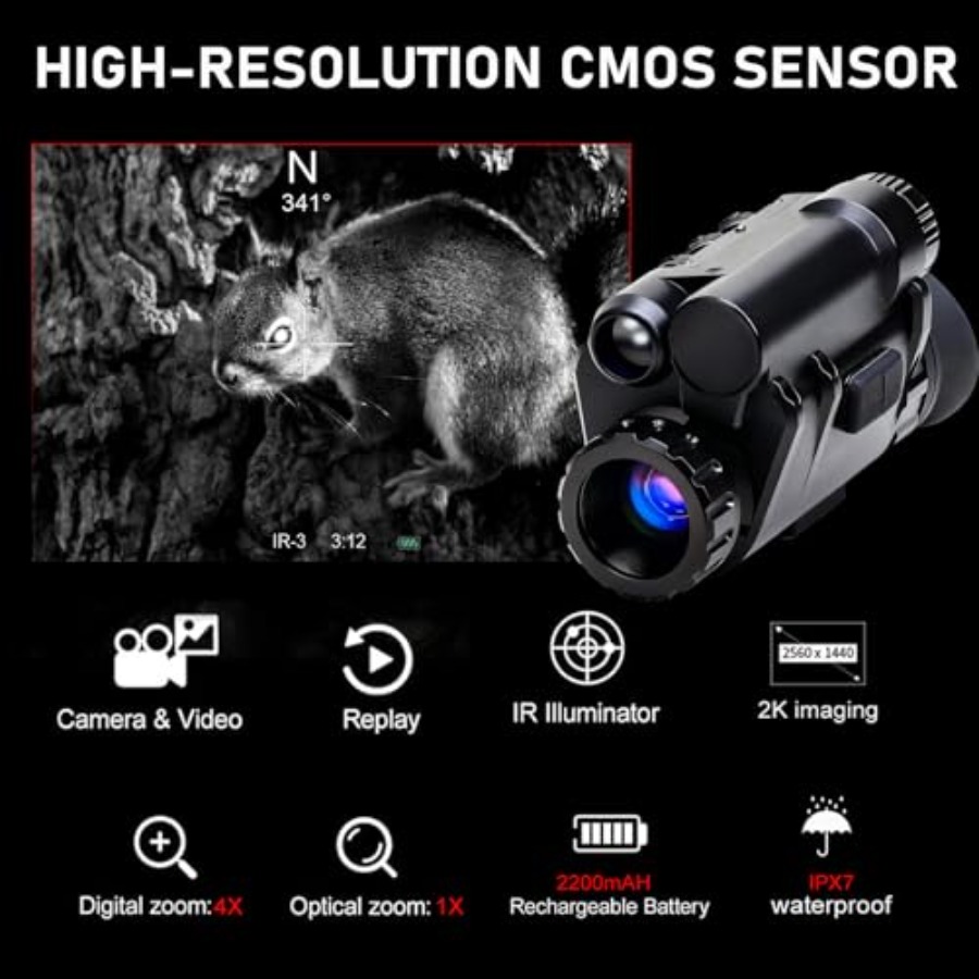Digital 4X Zoom Night Vision M - Outdoor Adventure Hunt ulasan dan harga
