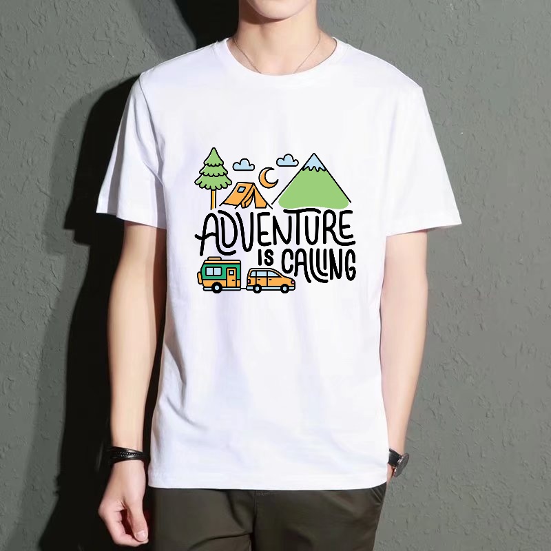Men's Black Round-Neck Short-S - Outdoor Adventure Wear ulasan dan harga