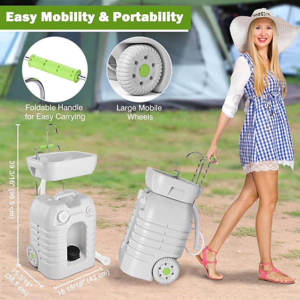 45L Portable Sink Hand Wash St - Outdoor Adventures ulasan dan harga