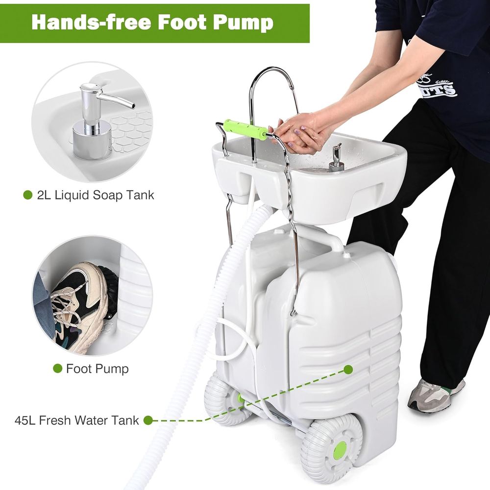 45L Portable Sink Hand Wash St - Outdoor Adventures ulasan dan harga