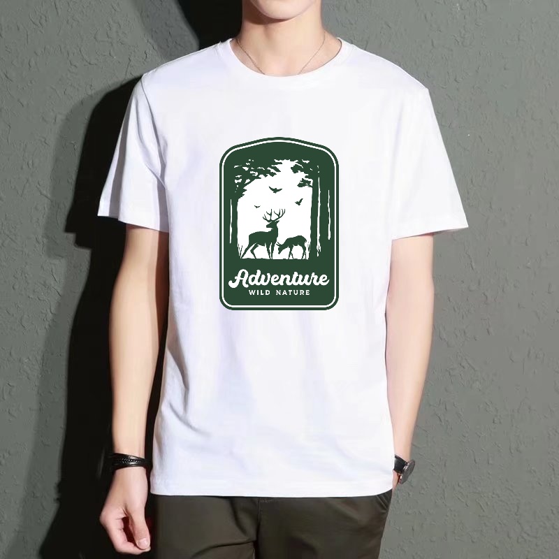 Men's Black Round-Neck Short-S - Outdoor Adventure Wear ulasan dan harga