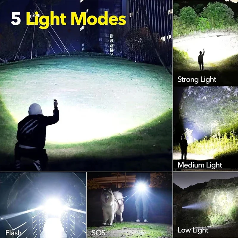 High Power LED Flashlight Rech - Outdoor Adventures ulasan dan harga