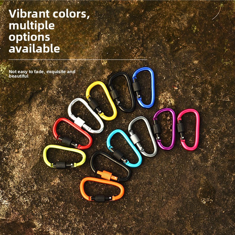 10 Pack Aluminum D Ring Key Ri - Carabiner Locking D ulasan dan harga