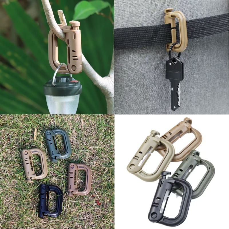 Tactical D-Ring Carabiner – Pl - Carabiner Locking D ulasan dan harga