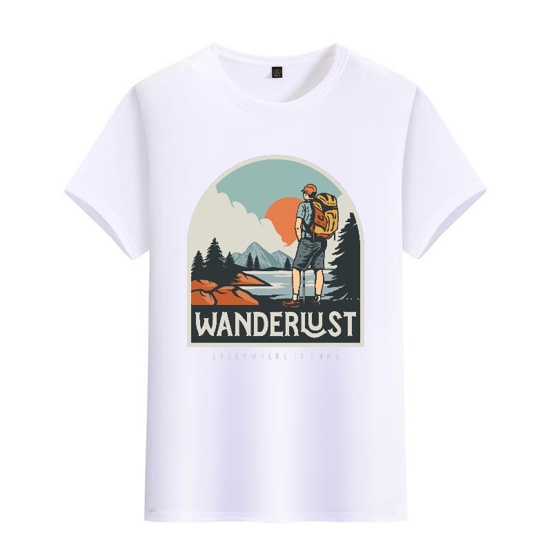 Men's Black Round-Neck Short-S - Outdoor Adventure Wear ulasan dan harga