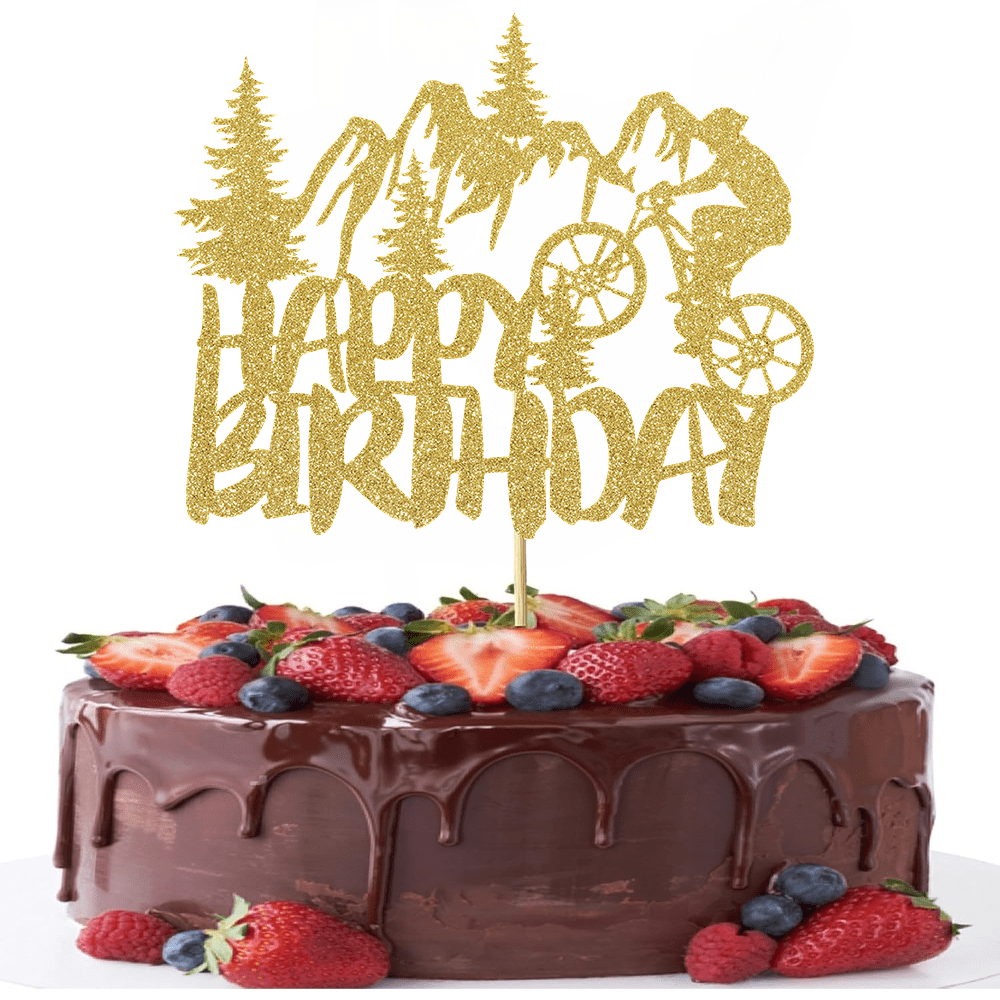 1pc Golden Glittering Retireme - Outdoor Adventure Birthday Party ulasan dan harga